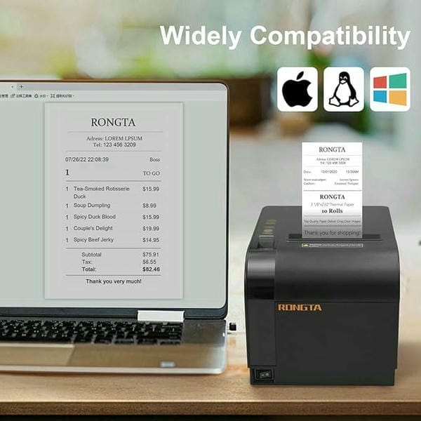 طابعة ايصالات 80 ملم.